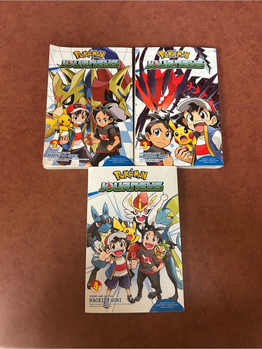 Pokemon Journeys Volumes 2-4 Manga Set - Colorful Covers - graphic novel